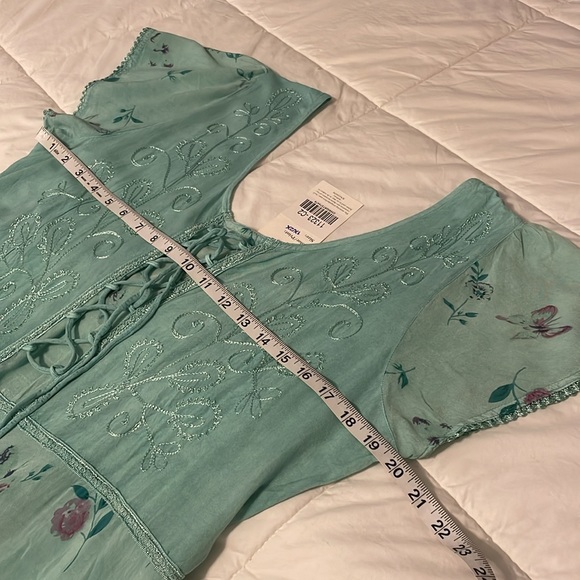 NWT, 1X/2X Mint Green Maxi Dress - Picture 7 of 14